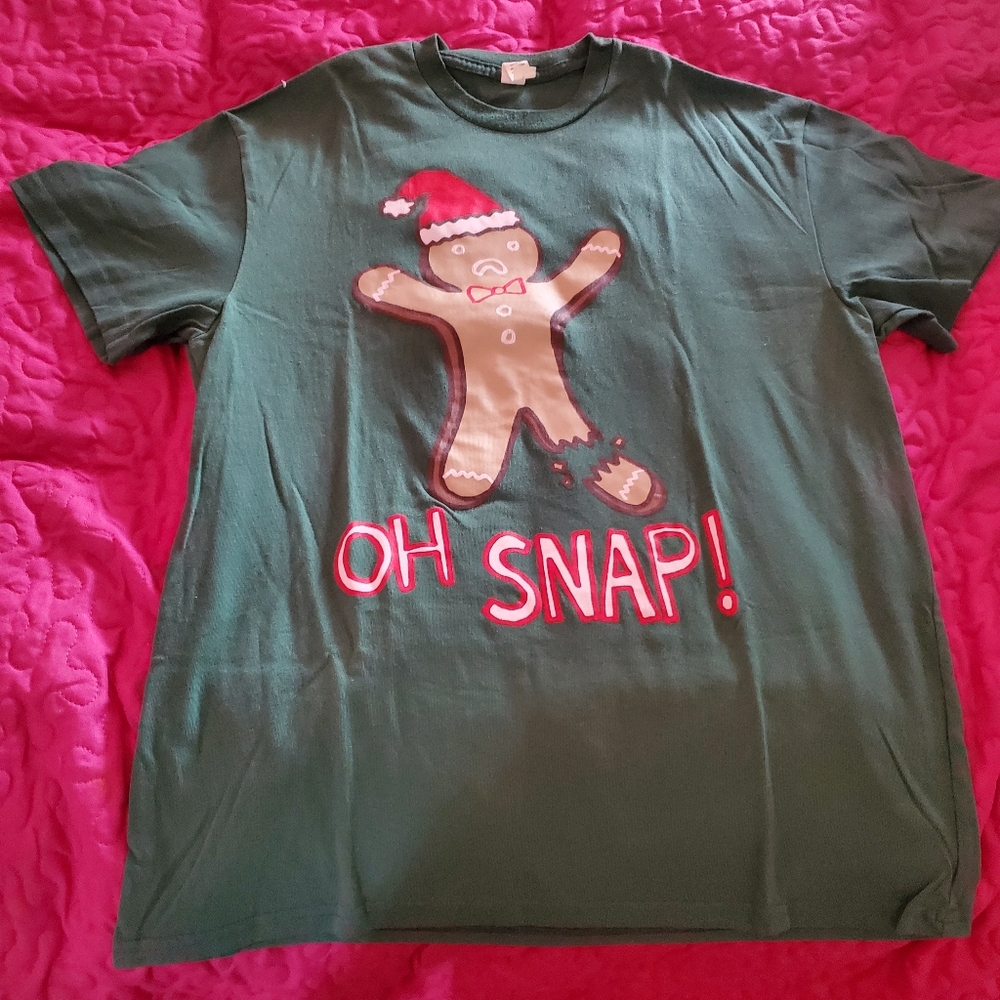 Green Gingerbread Christmas T-Shirt